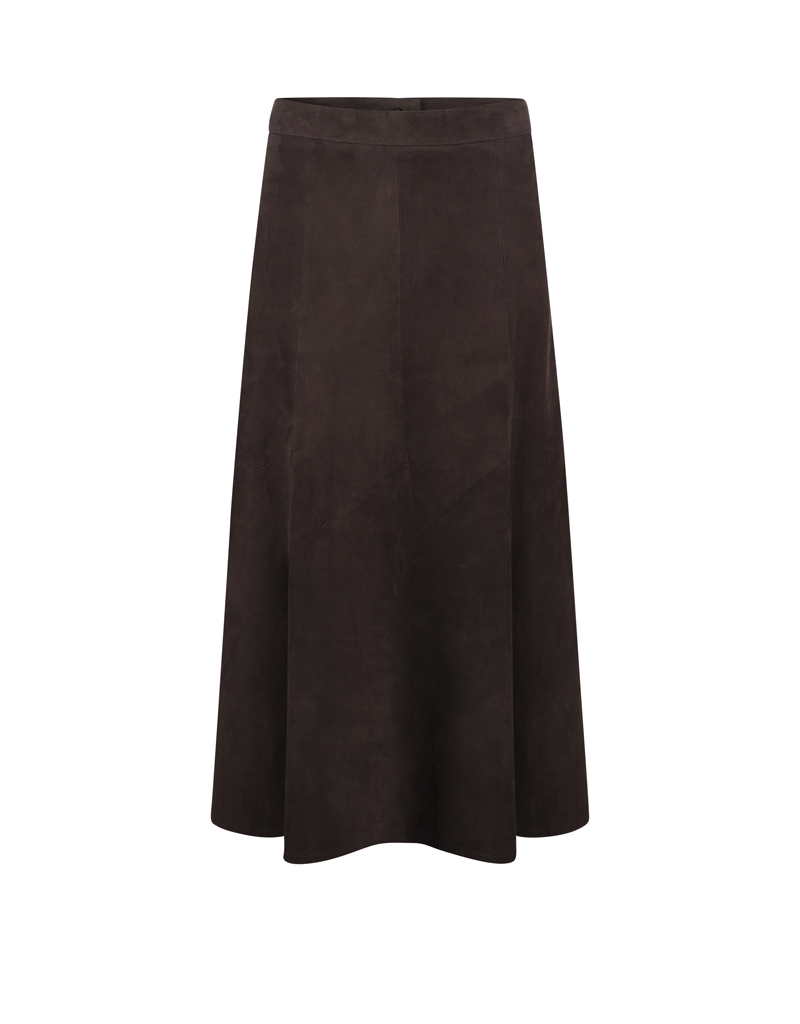 PANEL SKIRT BROWN – ANNA LASCATA