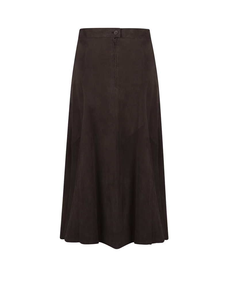 PANEL SKIRT BROWN – ANNA LASCATA