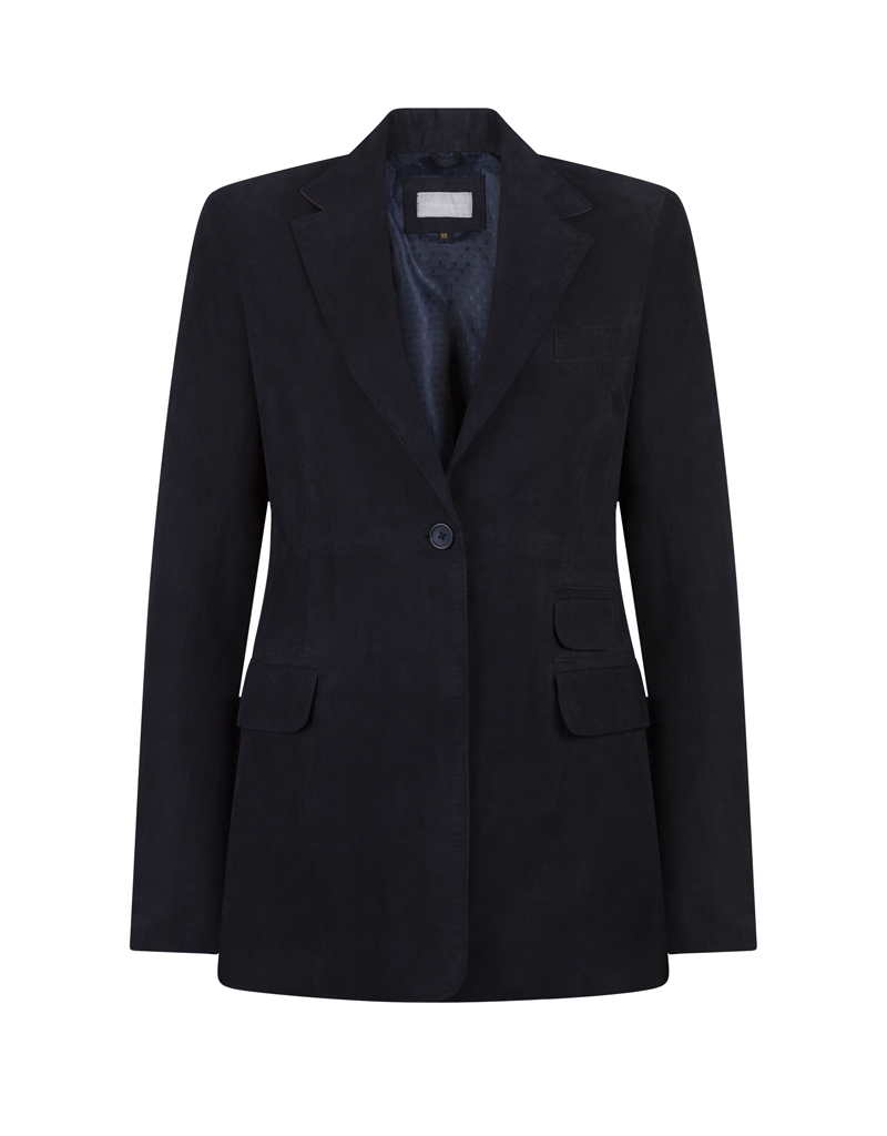 MICHELLE BLAZER NAVY TUFFLER – ANNA LASCATA